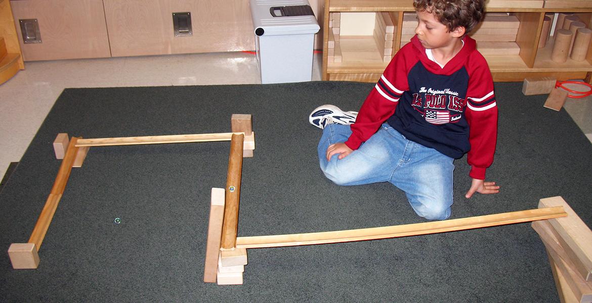 child building with ramps